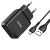 Сетевое зарядное устройство HOCO N7 Speedy 2xUSB с Кабелем USB - Micro, 2.1A, 10W, черный