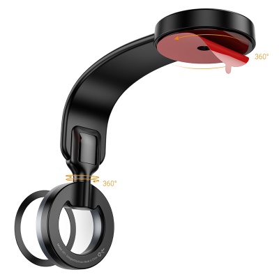 Автомобильный держатель HOCO H71 Totem, магнитный, на приборную панель, черный+серый металлик