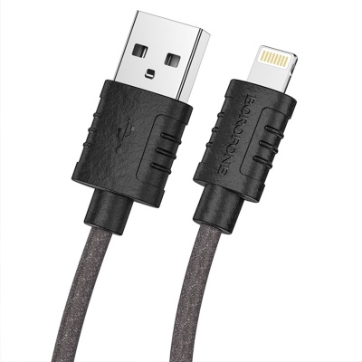 Кабель USB BOROFONE BX52 Airy USB - Lightning, 2.4А, 1 м, черный