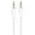 Аудиокабель BOROFONE BL14 AUX Jack 3,5 (m) - Jack 3,5 (m), 2 м, белый