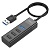 USB HUB разветвитель HOCO HB25 Easy 4 в 1 USB3.0 (m) - 1xUSB3.0 (f) + 3xUSB2.0 (f), 30 см, черный