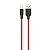 Кабель USB HOCO X21 Plus Silicone USB - Type-C, 3A, 1 м, красный+черный