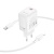 Сетевое зарядное устройство BOROFONE BN28 Fuente 1xUSB-C с Кабелем Type-C - Lightning, 30W, белый