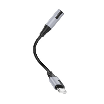 Переходник/Адаптер BOROFONE BV19 Creator Type-C (m) - Jack 3,5 (f), 15 см, черный