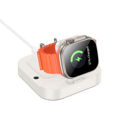 Настольная зарядная станция HOCO CQ16 Astute для iPhone+Apple Watch, 2A, 5W/7.5W/10W/15W, белый