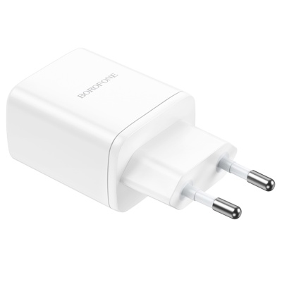Сетевое зарядное устройство BOROFONE BN9 Reacher 2xUSB-C, 35W, белый