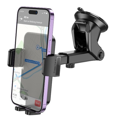 Автомобильный держатель HOCO H37 Cheetah, зажимной, на приборную панель, черный