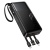 Портативный аккумулятор HOCO J156A Founder, встроенный кабель Lightning + Type-C + MircoUSB, 22.5W, 20000 мА⋅ч, черный