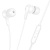 Проводные наушники HOCO M124 Wide, Jack 3.5mm, 1.2 м, белый