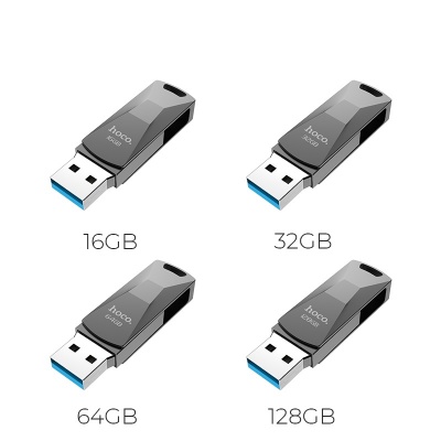 USB флеш-накопитель HOCO UD5 Wisdom, USB 3.0, 64GB, серебристый