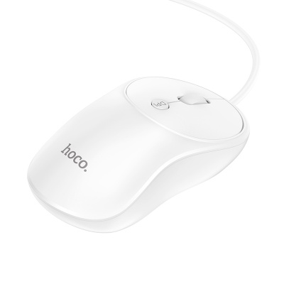 Мышь проводная HOCO GM13 Esteem, USB, белый