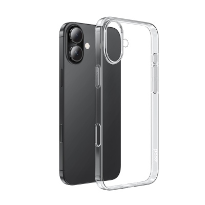 Чехол HOCO TPU Light Series для iPhone 16 (6.1"), прозрачный