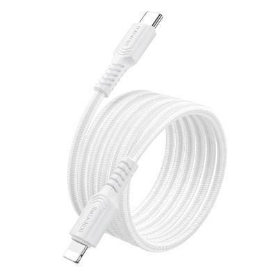 Кабель USB-C BOROFONE BX116 Certain Type-C - Lightning, 27W, 1 м, белый