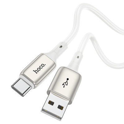 Кабель USB HOCO X66 Howdy USB - Type-C, 3A, 1 м, белый
