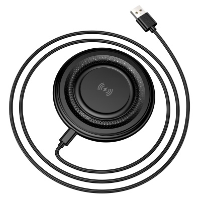 Беспроводное зарядное устройство BOROFONE BQ40 Crown с Кабелем USB - Type-C, 5W/7.5W/10W/15W, черный