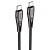 Кабель USB-C HOCO U133 Monte Type-C - Type-C, 3A, 60W, 1.2 м, черный