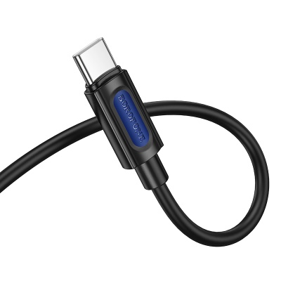 Аудиокабель BOROFONE BL20 True sound AUX Jack 3,5 (m) - Type-C (m), 1 м, черный