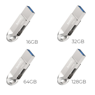 USB флеш-накопитель HOCO UD8 Smart, USB 3.0/Type-C, 16GB, серебристый