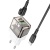 Сетевое зарядное устройство BOROFONE BA80A Scenery 1xUSB + 1xUSB-C с Кабелем Type-C - Type-C, 20W, черный