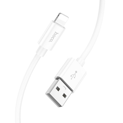 Кабель USB HOCO X87 Magic USB - Lightning, 2.4А, 1 м, белый
