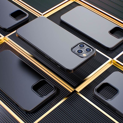 Чехол HOCO TPU Fascination series для iPhone 12 Pro Max 6.7", черный, 0,8 мм