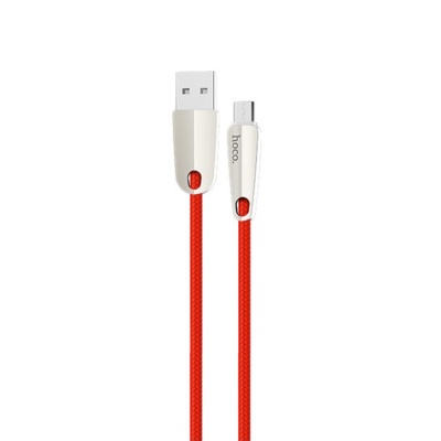 Кабель USB HOCO U35 Space shuttle USB - MicroUSB, 2.4А, 1.2 м, красный