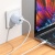 Сетевое зарядное устройство BOROFONE BA94A Lustrous 1xUSB + 1xUSB-C, 3A, 30W, синий