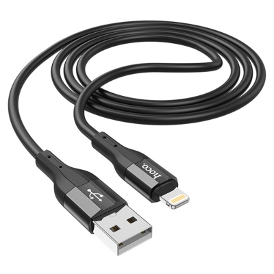 Кабель USB HOCO X72 Creator USB - Lightning, 2.4А, 1 м, черный