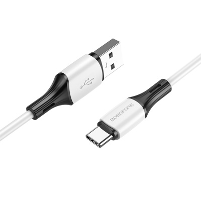 Кабель USB BOROFONE BX79 USB - Type-C, 3A, 1 м, белый