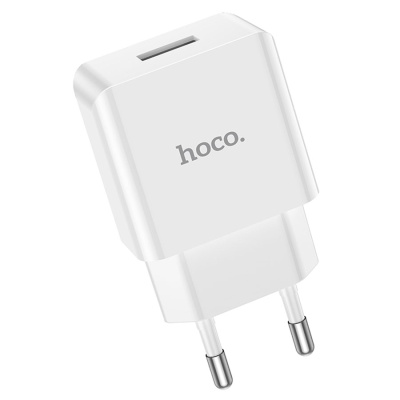 Сетевое зарядное устройство HOCO C106A 1xUSB, 2.1A, 10.5W, белый