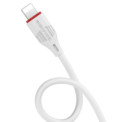 Кабель USB BOROFONE BX17 Enjoy USB - Lightning, 2А, 1 м, белый