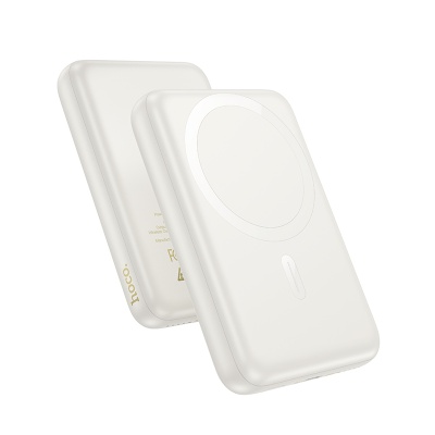 Портативный аккумулятор HOCO J141 Grace, с беспроводной зарядкой, 20W, 10000 мА⋅ч, белый
