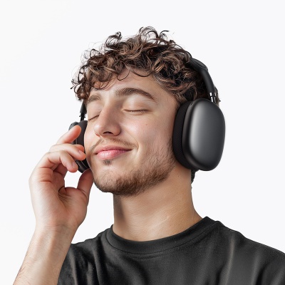 Беспроводные наушники накладные BOROFONE BO35 Plus Adorable, Bluetooth, серый металлик