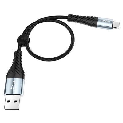 Кабель USB HOCO X38 Cool USB - Type-C, 3A, 25 см, черный
