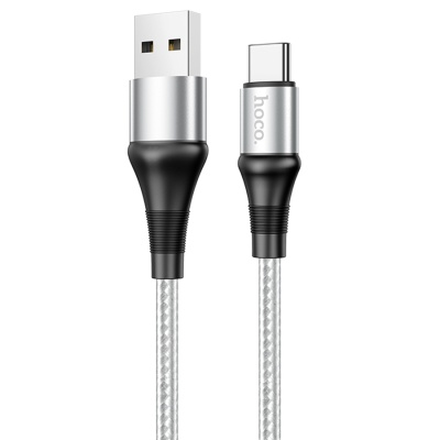 Кабель USB HOCO X50 Excellent USB - Type-C, 2.4А, 1 м, серый