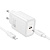 Сетевое зарядное устройство HOCO N62 Gentle 1xUSB-C с Кабелем Type-C - Lightning, 30W, белый