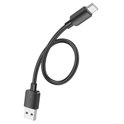 Кабель USB HOCO X96 Hyper USB - Type-C, 3A, 27W, 25 см, черный