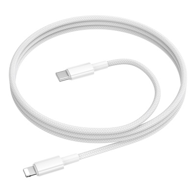 Кабель USB-C BOROFONE BX117 Source Type-C - Lightning, 27W, 1 м, белый