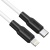 Кабель USB-C HOCO X21 Plus Silicone Type-C - Lightning, 3A, 1 м, черный+белый