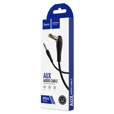 Аудиокабель HOCO UPA14 AUX Jack 3,5 (m) - Jack 3,5 (m), 1 м, черный
