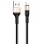 Кабель USB HOCO X26 Xpress USB - Lightning, 2А, 1 м, черный+золотой