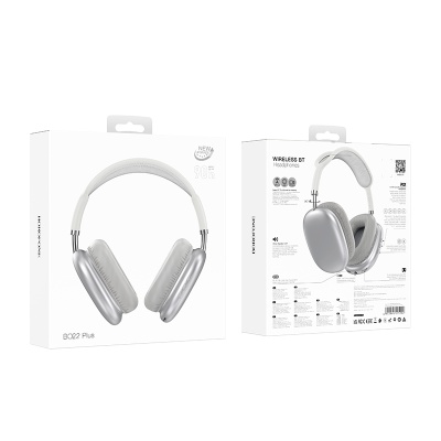 Беспроводные наушники накладные BOROFONE BO22 Plus Elegant, Bluetooth, серебристый