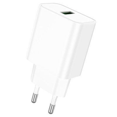 Сетевое зарядное устройство BOROFONE BA72A Spring 1xUSB, 18W, белый