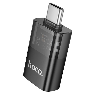 Переходник/Адаптер HOCO UA36B Type-C (m) - USB (f), черный