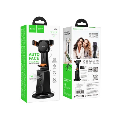 Стабилизатор HOCO K26 Smart, встроенный аккумулятор, 75-90мм, черный