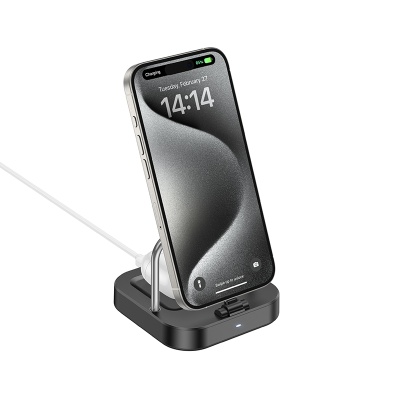 Настольная зарядная станция HOCO CQ16B Astute для iPhone, 3A, черный