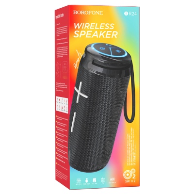 Портативная колонка BOROFONE BR24 Fashion, Bluetooth, черный
