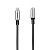 Кабель USB HOCO U17 Micro Capsule USB - MicroUSB, 2.4А, 1.2 м, черный