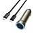Автомобильное зарядное устройство HOCO Z54A Prosperous, 1xUSB + 1xUSB-C с Кабелем Type-C - Lightning, 48W, золотой
