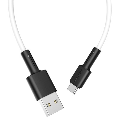 Кабель USB BOROFONE BX31 Silicone USB - Type-C, 5A, 1 м, белый